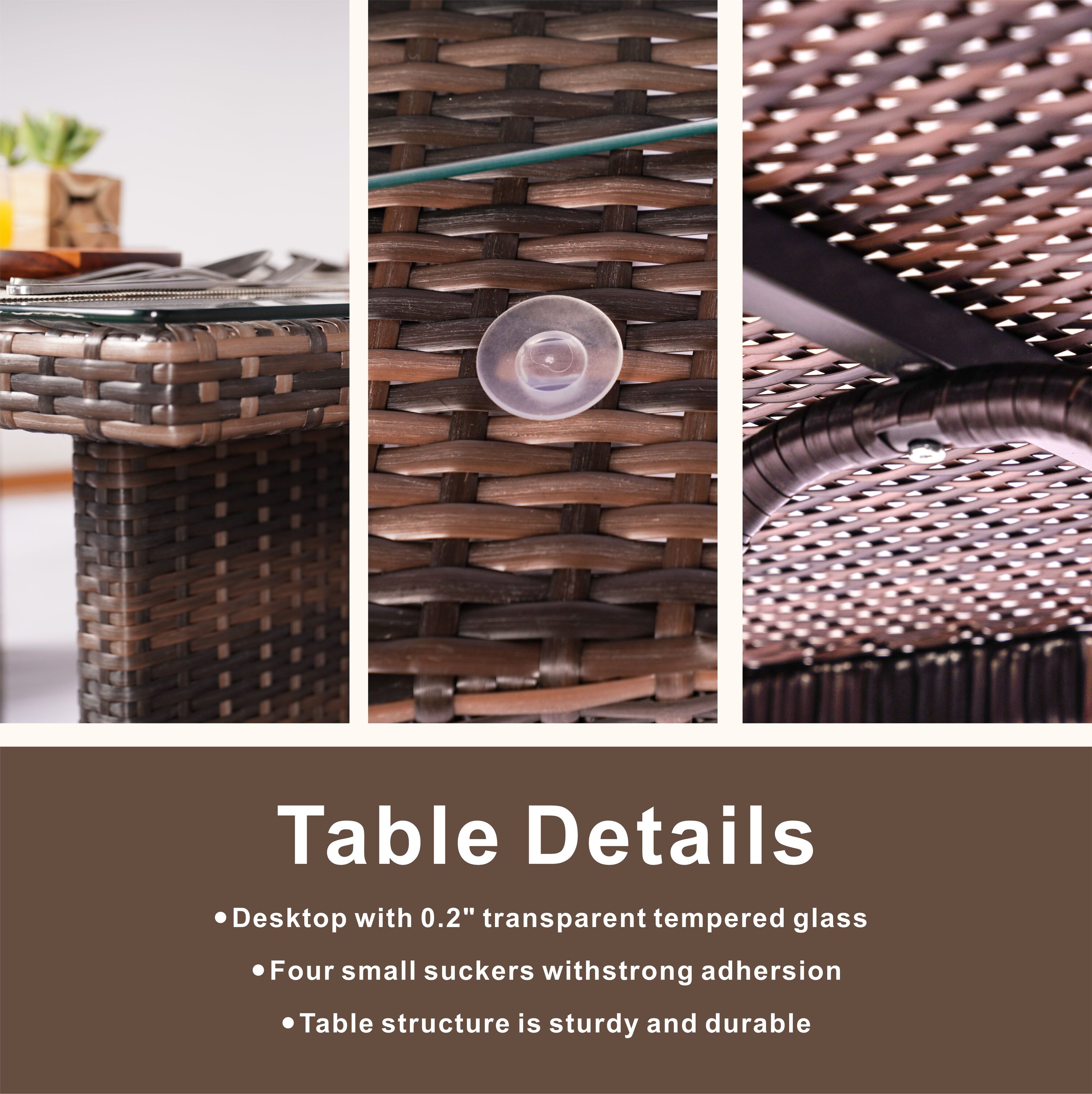 Moda Furnishings MPAS-1403B-BR Patio-Conversation-Sets - View #7