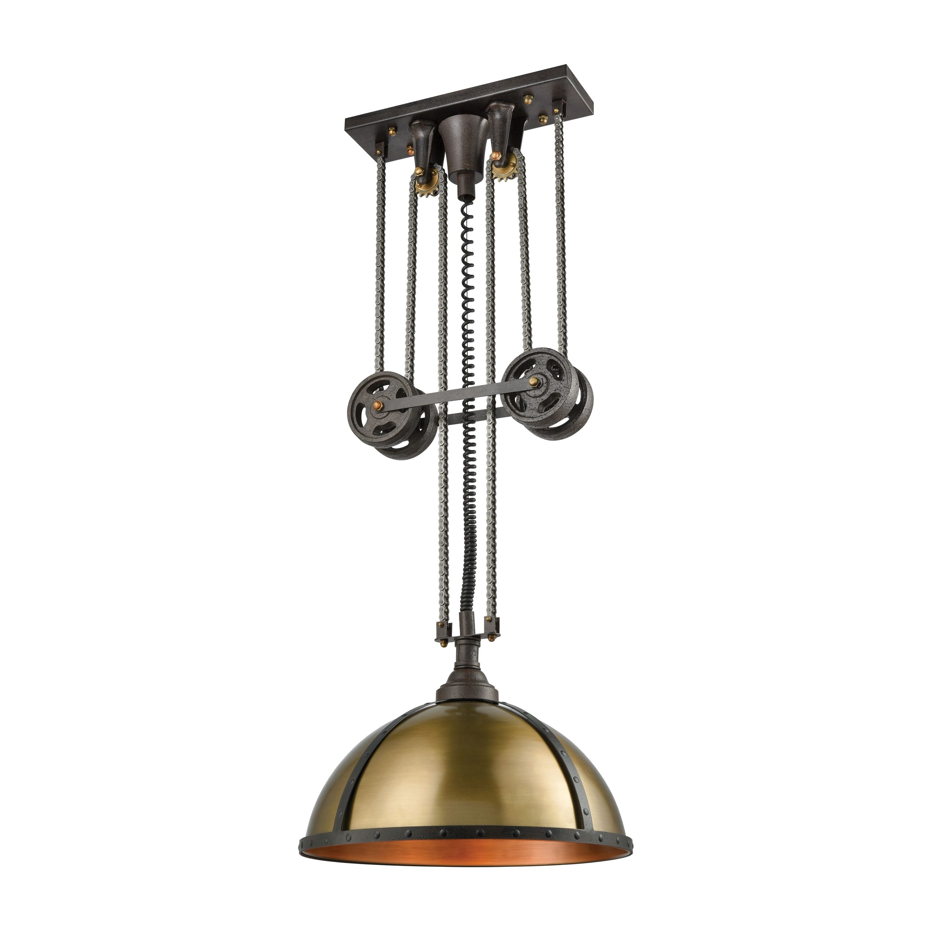 Westmore by ELK Lighting LW-20240605214 Lilac 3 -Light Vintage Rust Transitional Geometric Hanging Pendant light