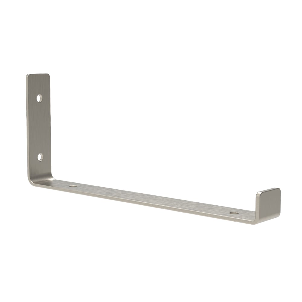 Style Selections 46520BNXLG 12.4-in L x 5.24-in W x 1.46-in D Brushed nickel Shelf bracket