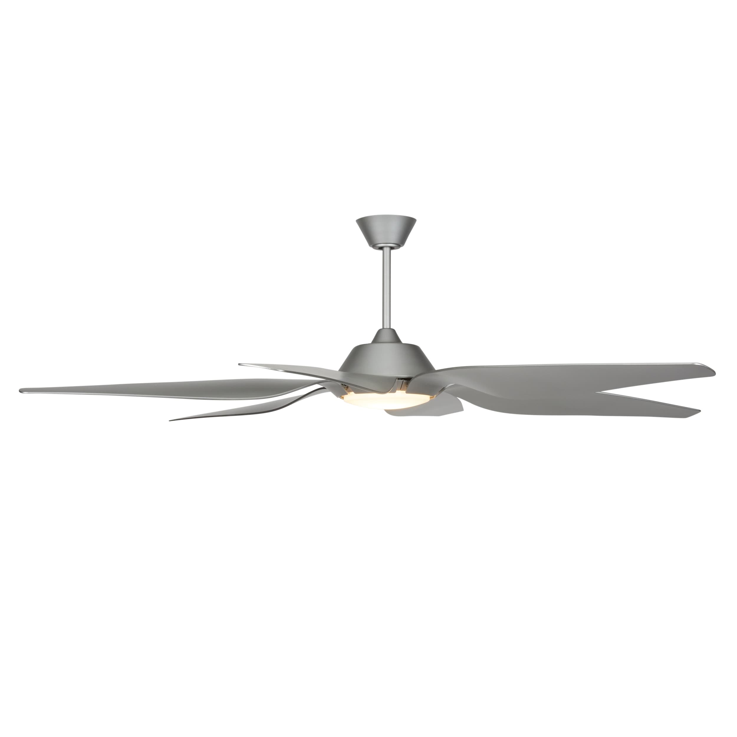 Craftmade ZOM66TI6 Zoom 66-Inches Titanium with Titanium Blades Indoor/Outdoor Downrod or flush mount Standard Ceiling Fan With Light and Remote ( 6 -Blade)