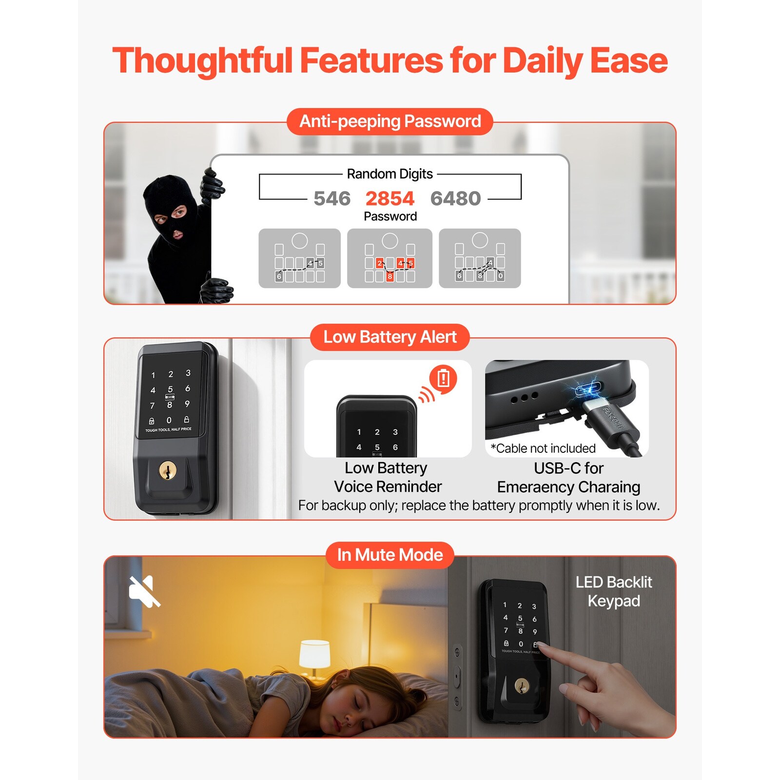 Mecale YAS-55KTD8 Electronic-Door-Locks - View #7