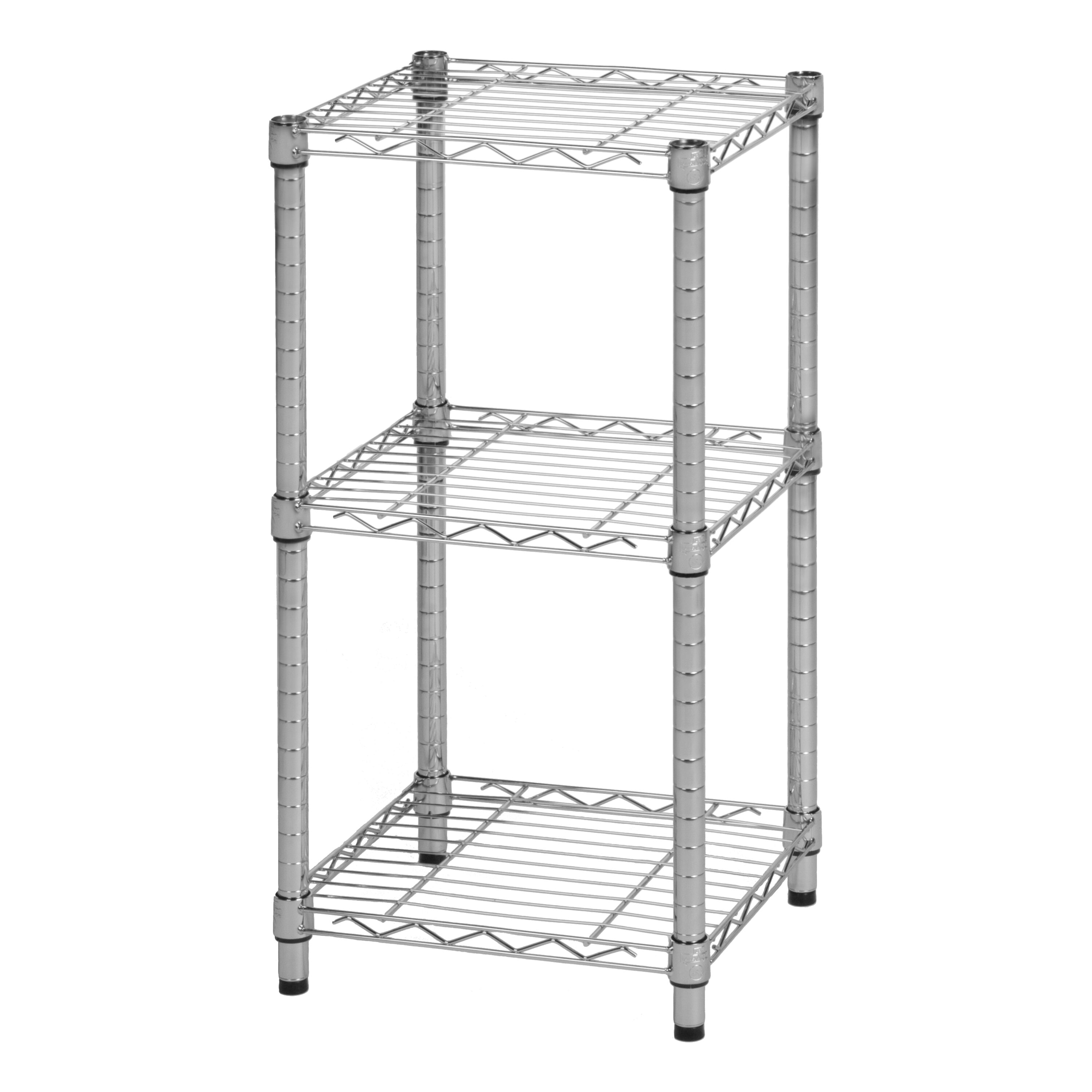 Style Selections 13.4-in D x 23-in W x 30.5-in H 3-Tier Steel Utility Shelving Unit