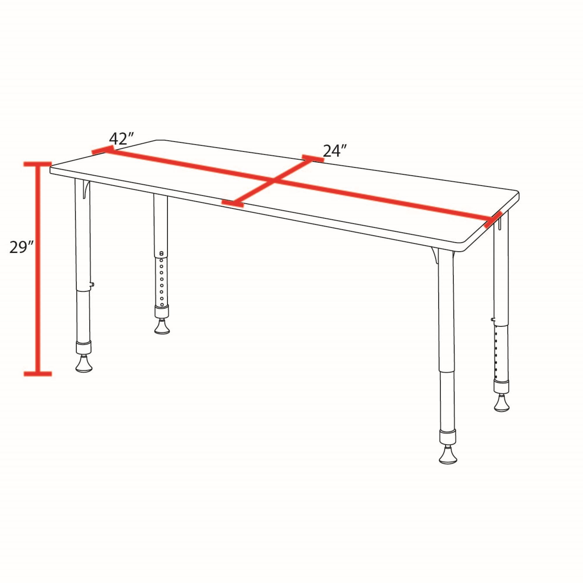 Regency MT4224PLAPBK Office-Tables - View #8