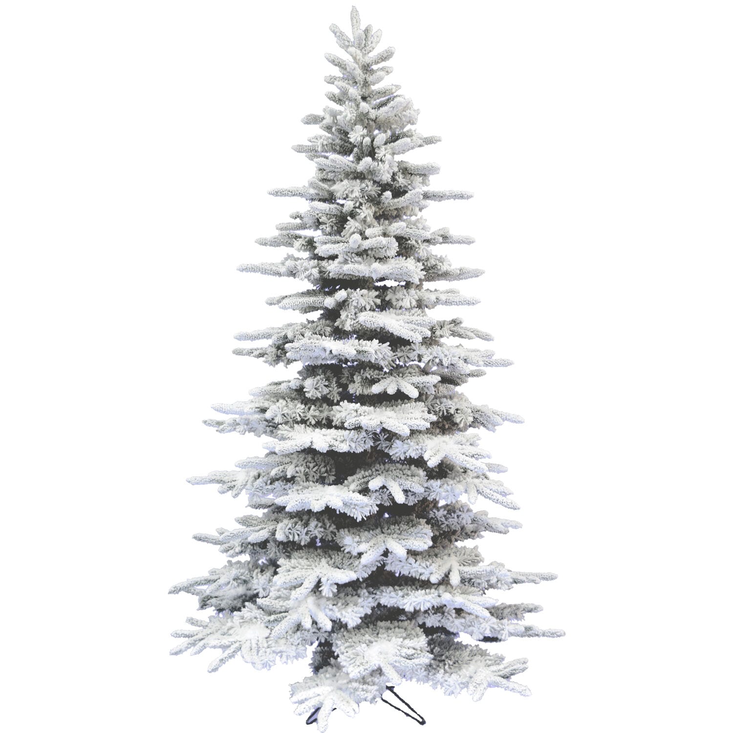 Fraser Hill Farm FFMP065-0SN Unlit 6.5-Feet Mountain pine Flocked Artificial Christmas Tree