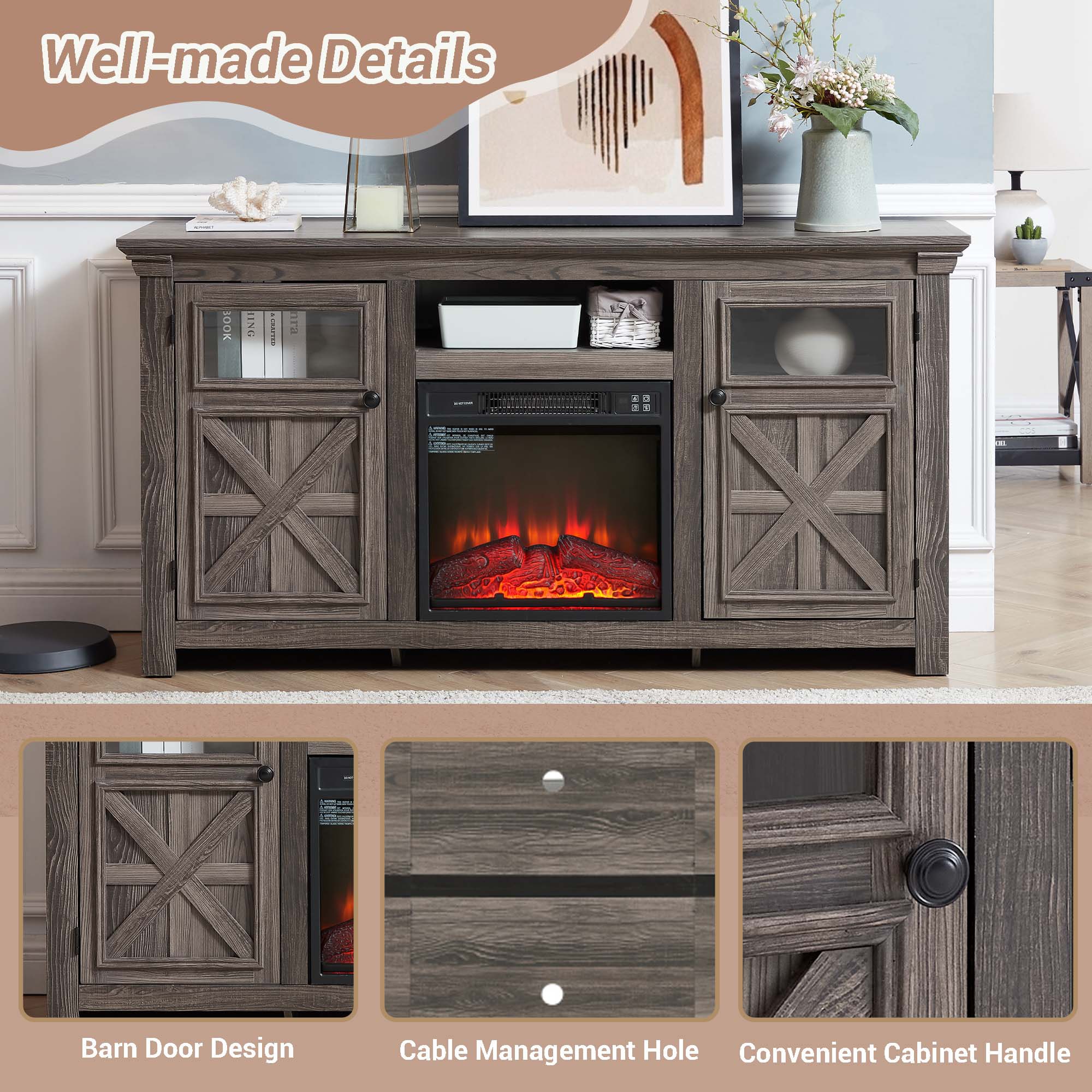 Fun Orange FUN25EF05 Electric-Fireplaces - View #8