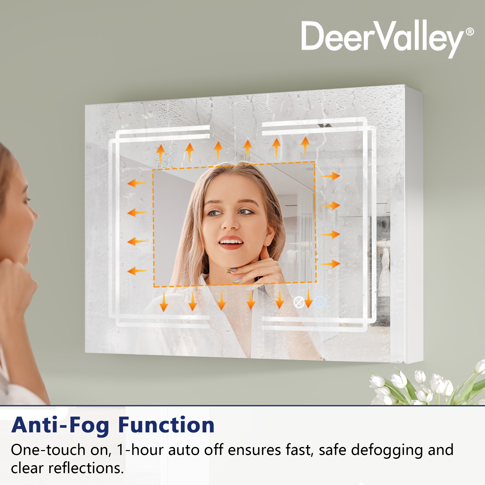 DeerValley DV-1VM0236 Framed-Bath-Mirrors - View #6