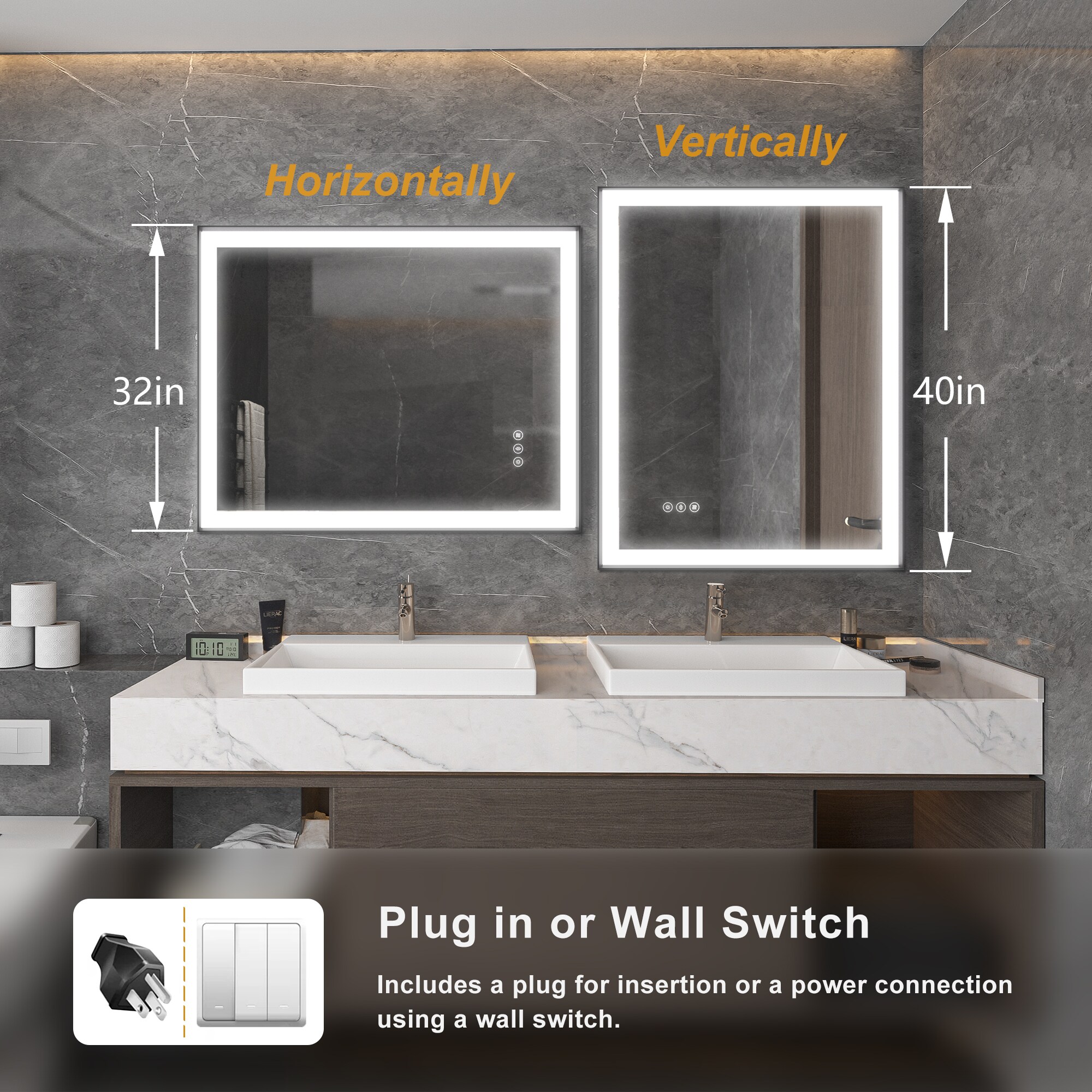 Maxax MS02-3240-EE Framed-Bath-Mirrors - View #3