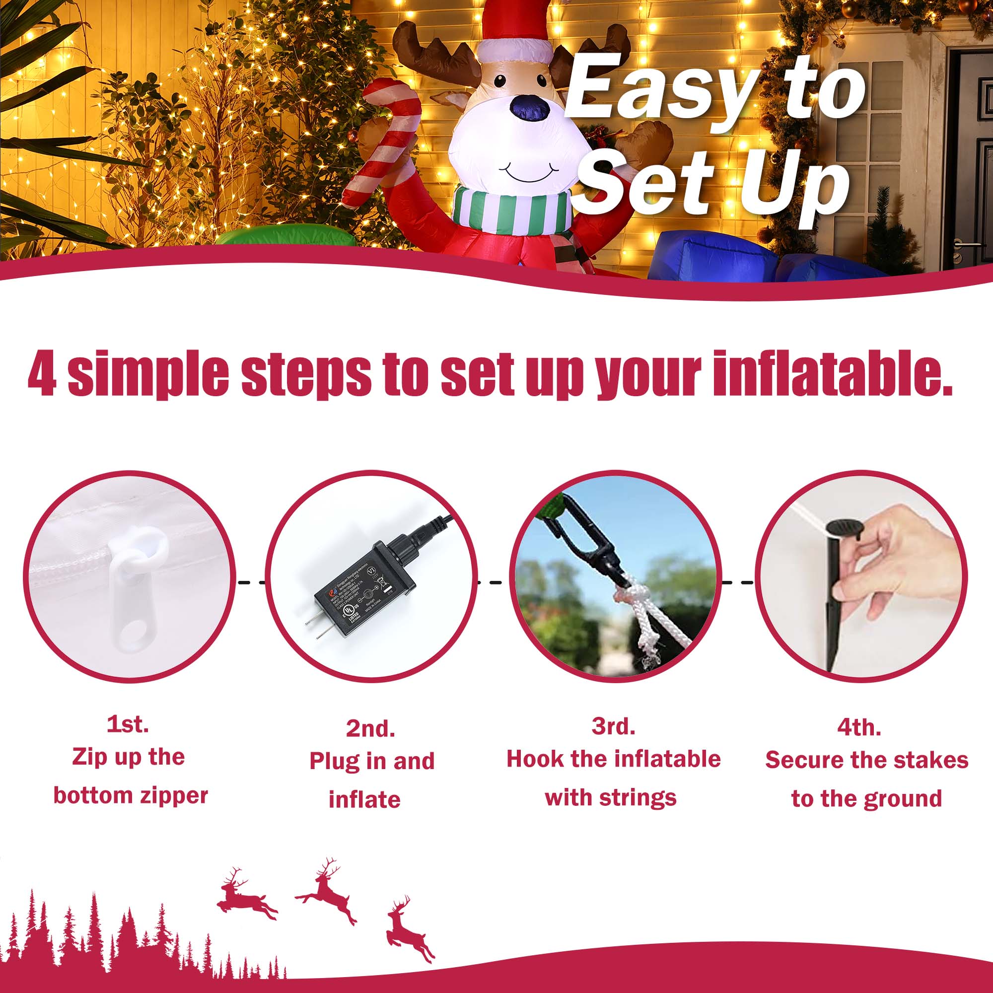 LuxenHome WHIN1777 Christmas-Inflatables - View #14