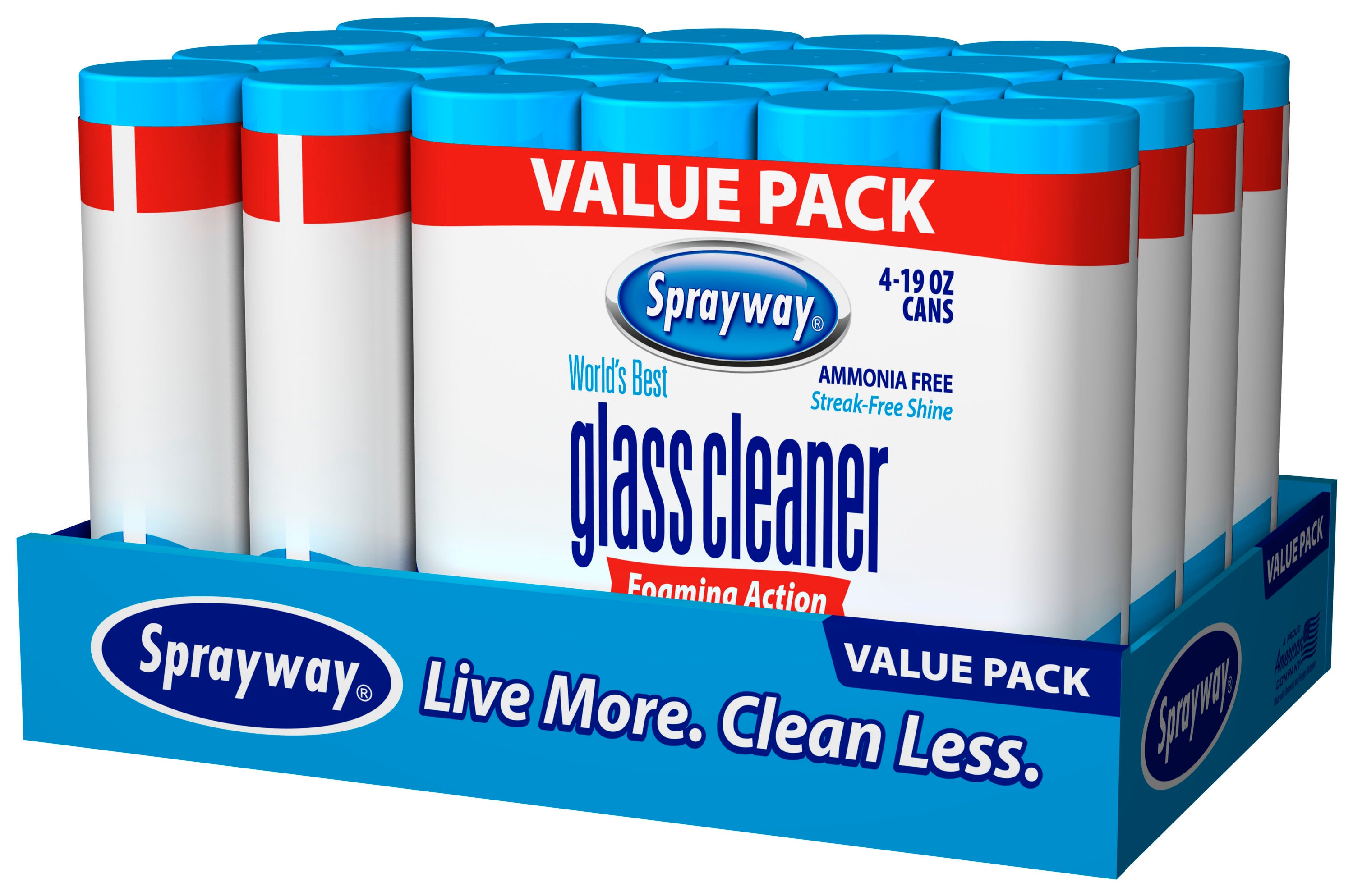  Sprayway, Glass Cleaner, 19 Oz Cans, Pack of 2 : Health &  Household
