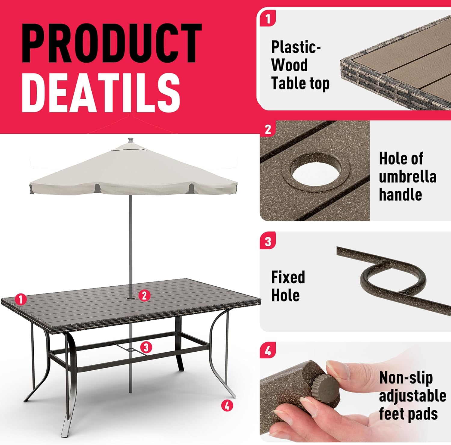 PamaPic B0D49J7MKT Patio-Dining-Sets - View #4