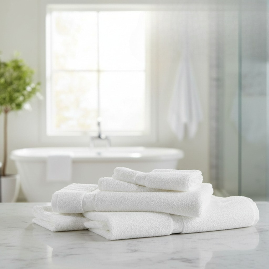 Paradigms Interiors Premium 100 Percent Cotton Bath Mat 684 GSM 30x20 Inch Machine Washable White Hotel Spa Bathtub Mats Pack of 6