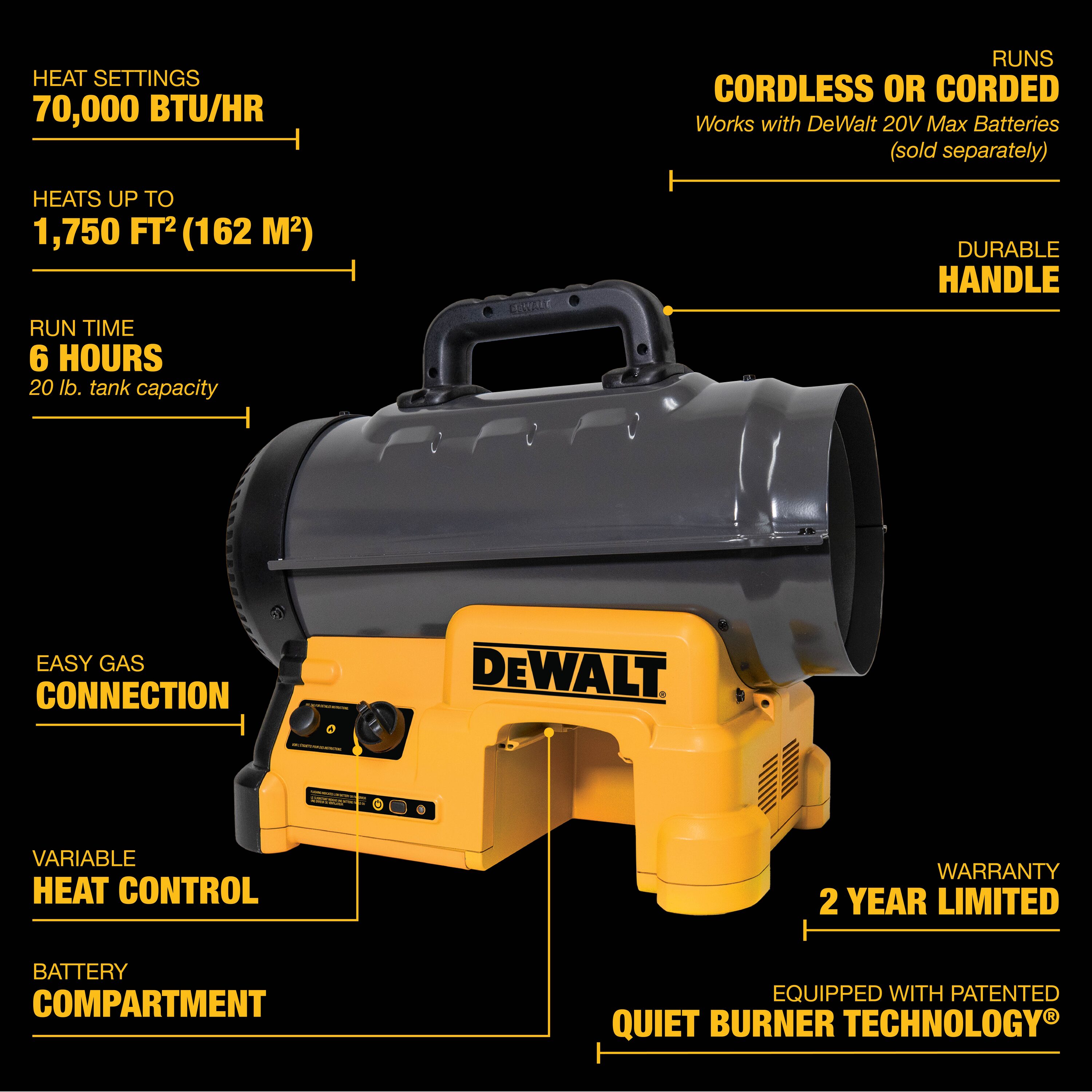 DEWALT DXH70CFAVX Portable-Liquid-Propane-Heaters - View #5