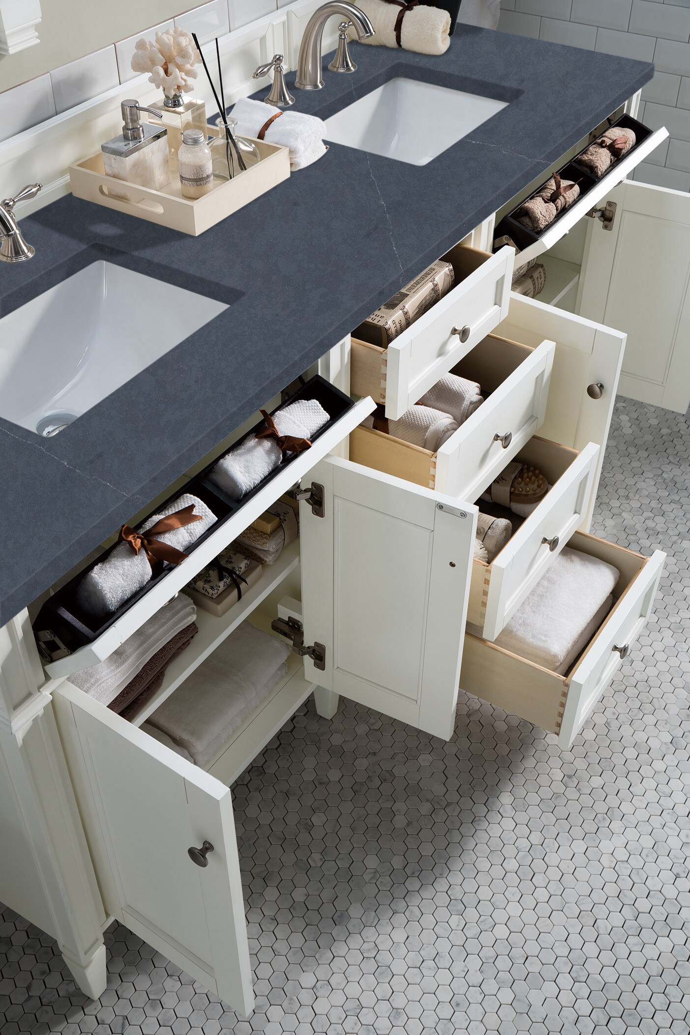 James Martin Vanities 655-V72-BW-3CSP Bath-Vanity-Combo - View #3