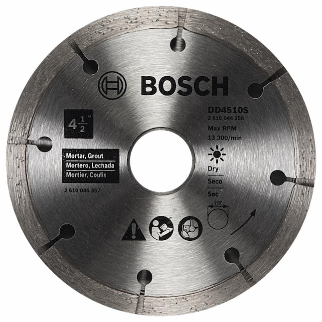 Bosch 4-1/2-in Dry Segmented Diamond Saw Blade Bosch 4-1/2-in Dry Segmented Diamond Saw Blade