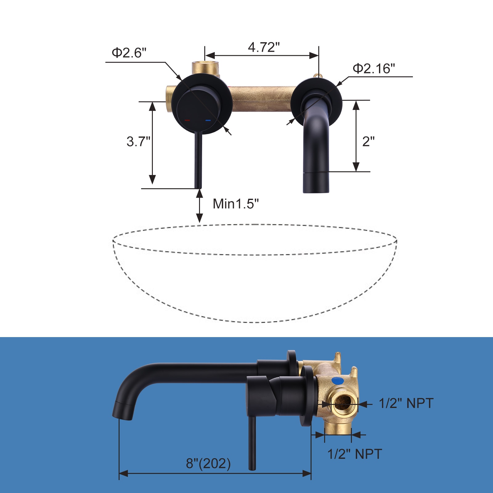 WOWOW 131300B-LW Lavatory-Faucets - View #6