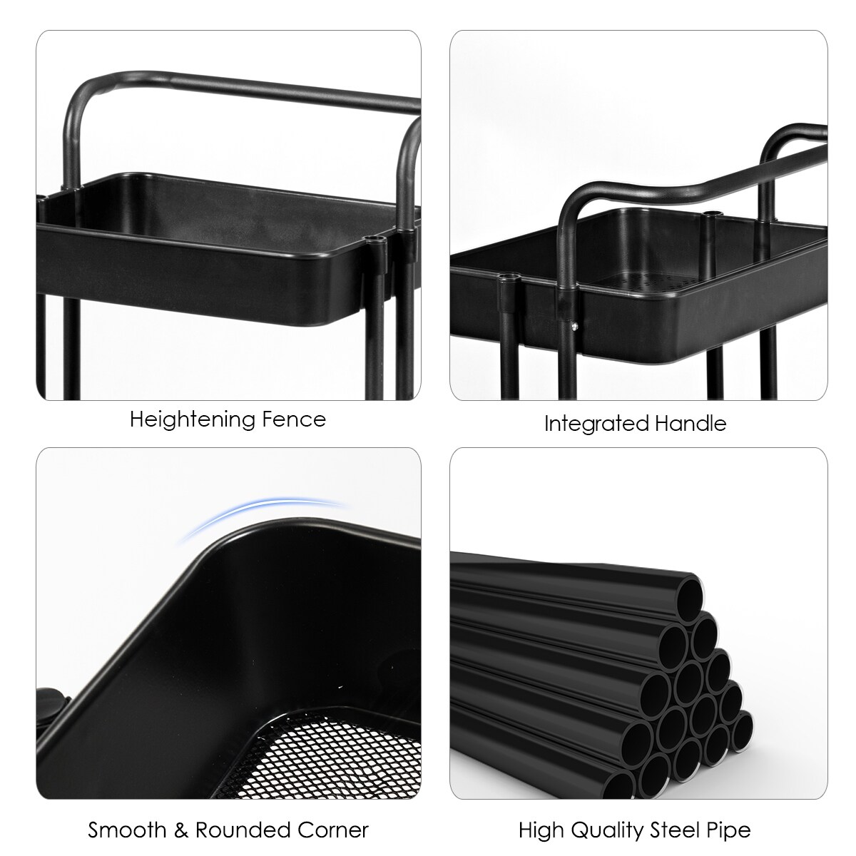 Costway HW70189BK Utility-Carts - View #10