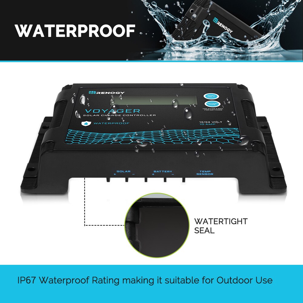 Renogy Voyager 10 Amps Charge Controller in the Charge Controllers ...