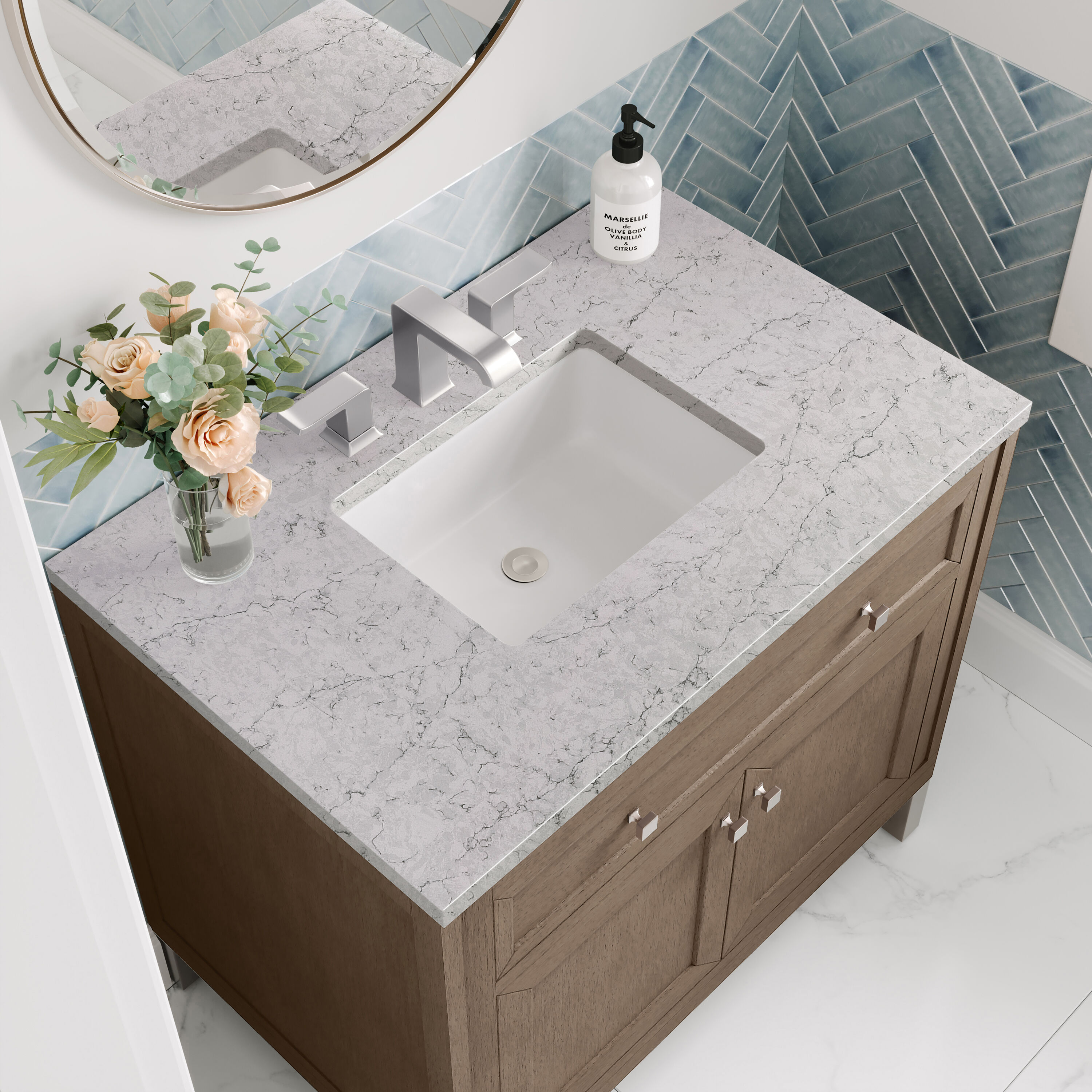 James Martin Vanities 305-V36-WWW-3EJP Bath-Vanity-Combo - View #9