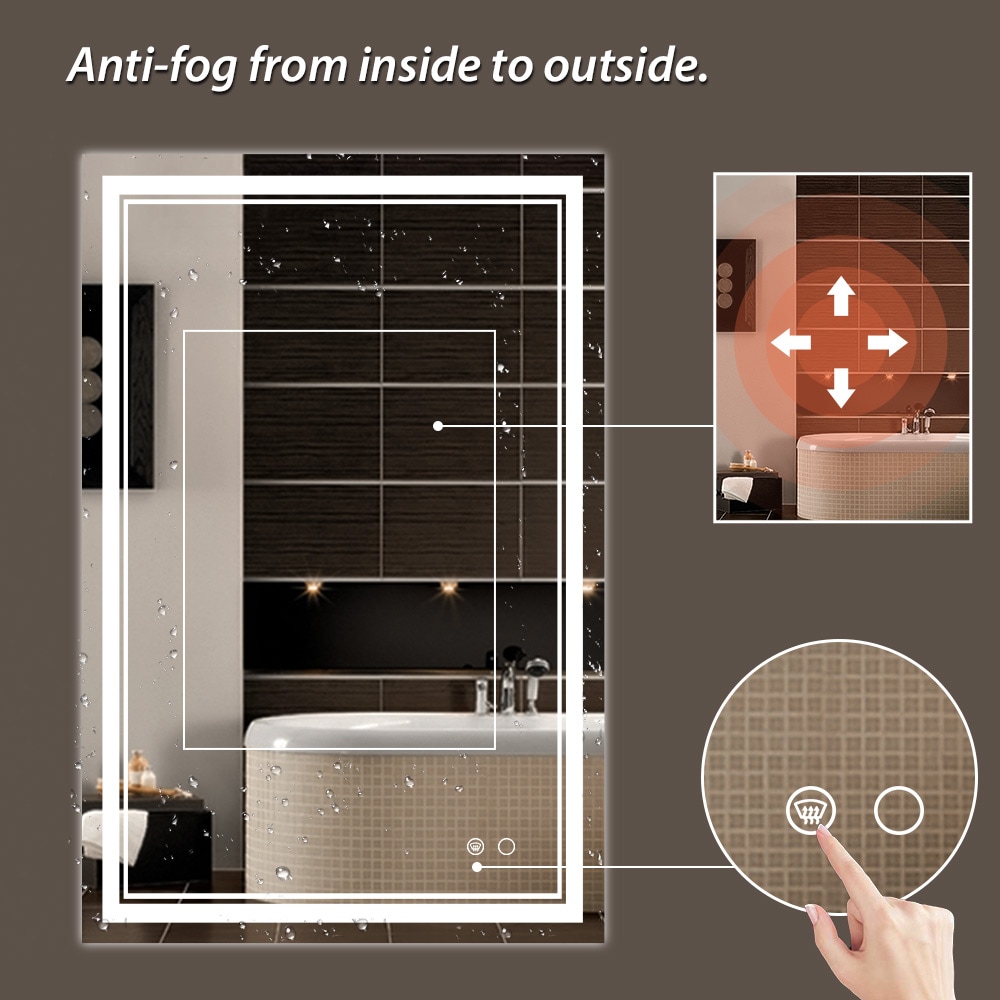 Keonjinn LW-JZ-ZGSSW-12176 Framed-Bath-Mirrors - View #5
