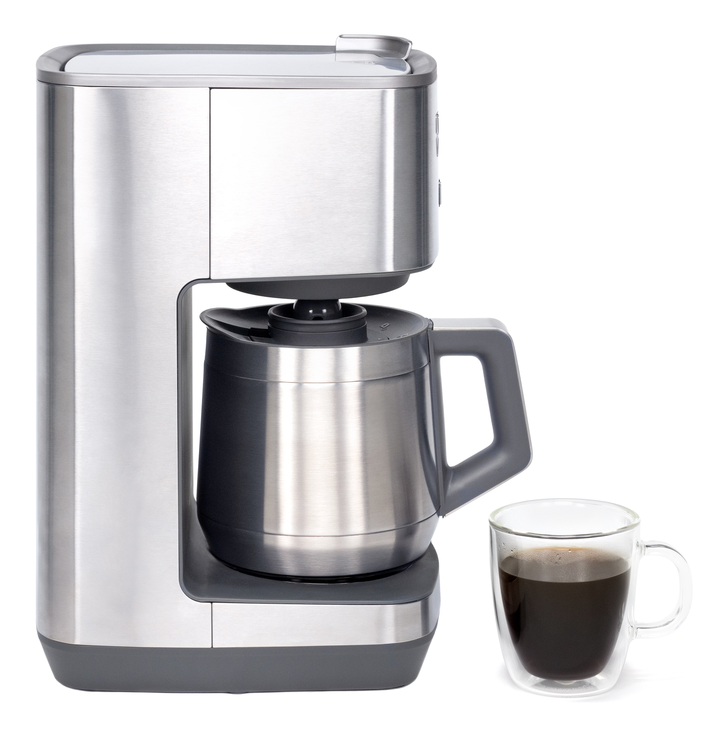 GE Stainless Steel Drip Coffee Maker with 10 Cup Thermal Carafe