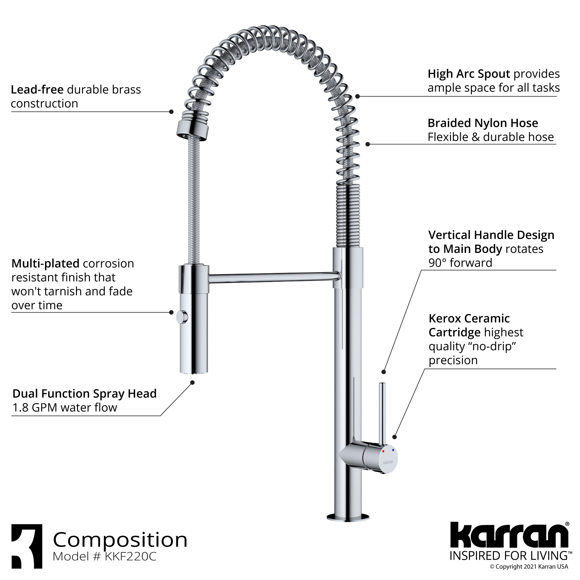 Karran KKF220SD35C Kitchen-Faucets - View #4