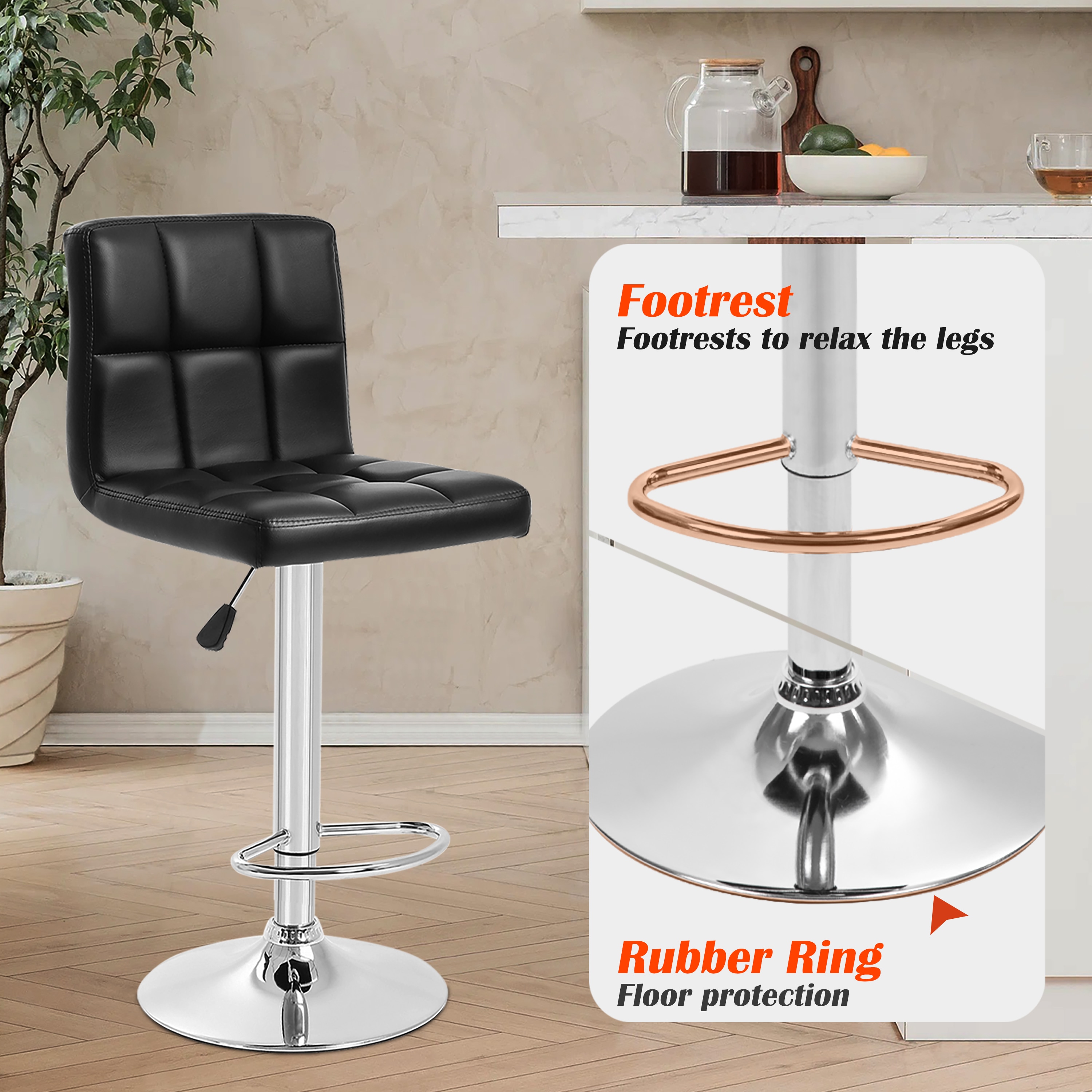 Furniture of America 004L-B06-BK stools - View #9