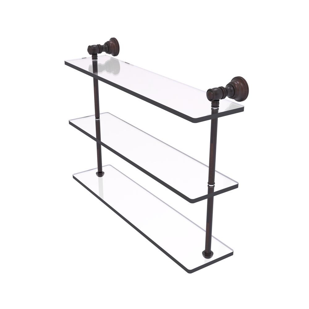 Allied Brass CL-5-22-VB Carolina Venetian Bronze 3 -Tier Wall mount Bathroom Shelf ( 22-in x 16-in x 5-in )