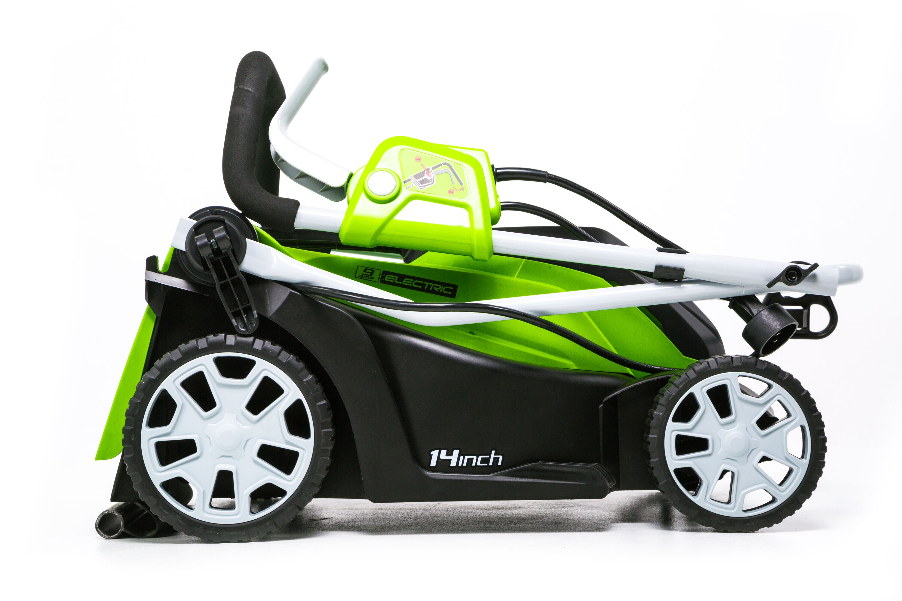 Greenworks 9 Amp 14 in Corded Lawn Mower in the Corded Electric