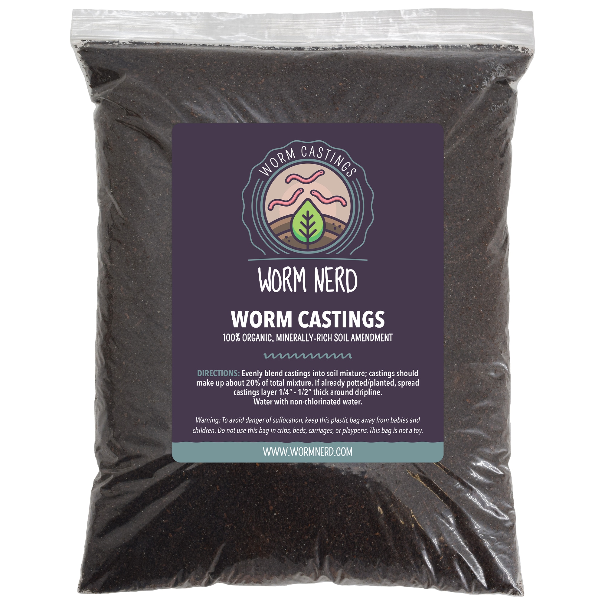 Arcadia Garden Products Worm Castings 9 x 11 x 3 Organic in the Soil ...