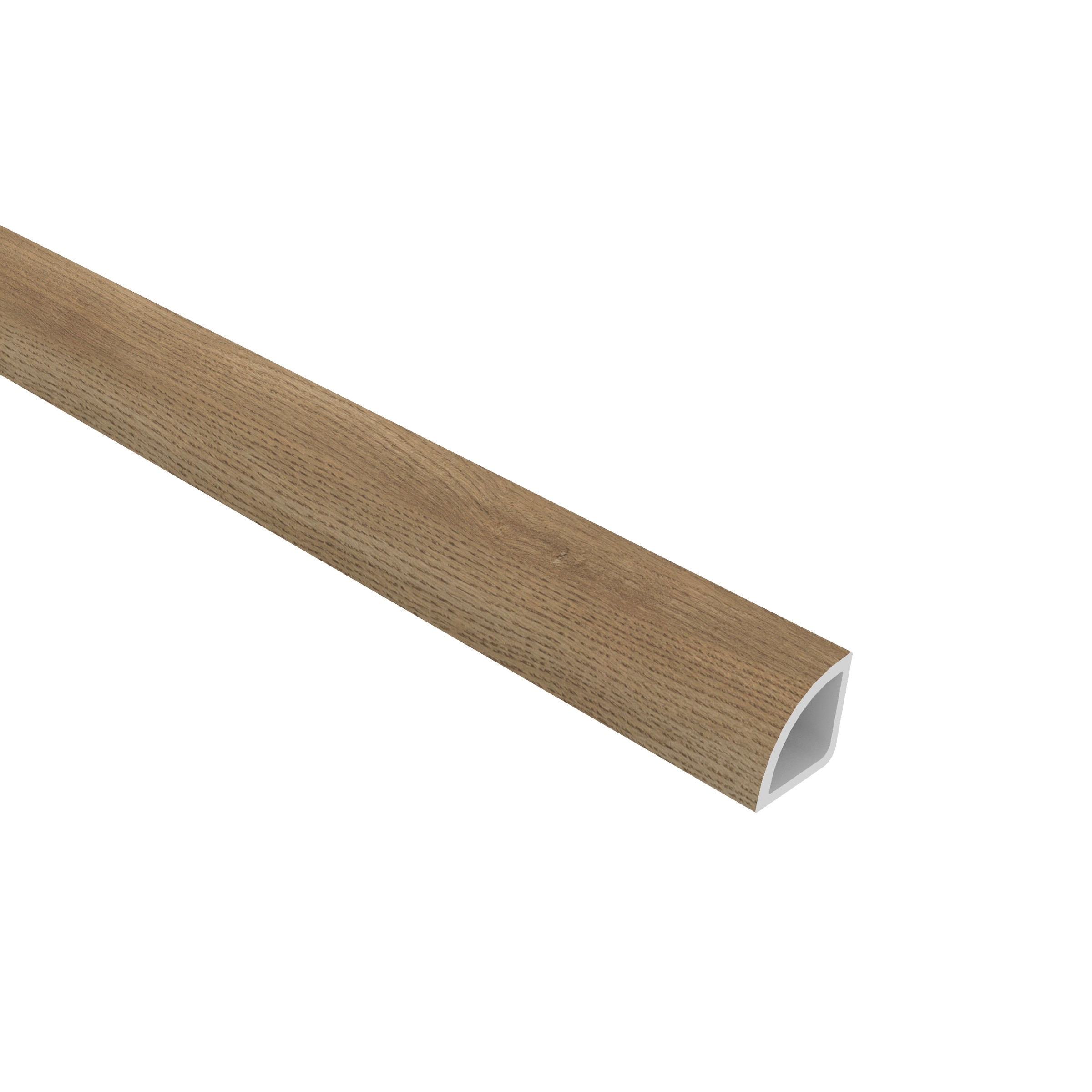 CALI 7902600211 Legends Golden Hour Oak Vinyl Accessories Quarter Round Golden Hour Oak Prefinished 0.71-in T x 0.71-in W x 72.83-in L Vinyl Quarter round