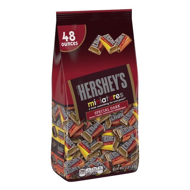 Hershey's Special Dark Mildly Sweet Chocolate Miniatures Assortment, 48 ...