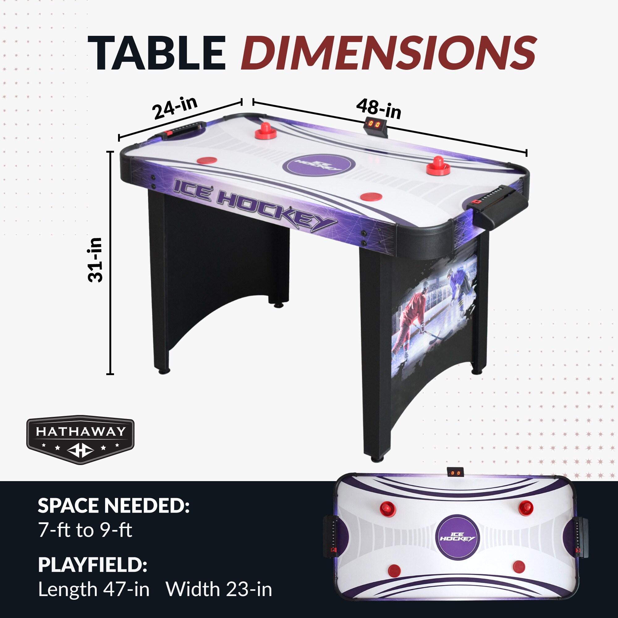 Hathaway BG1015H Air-Hockey-Tables - View #2