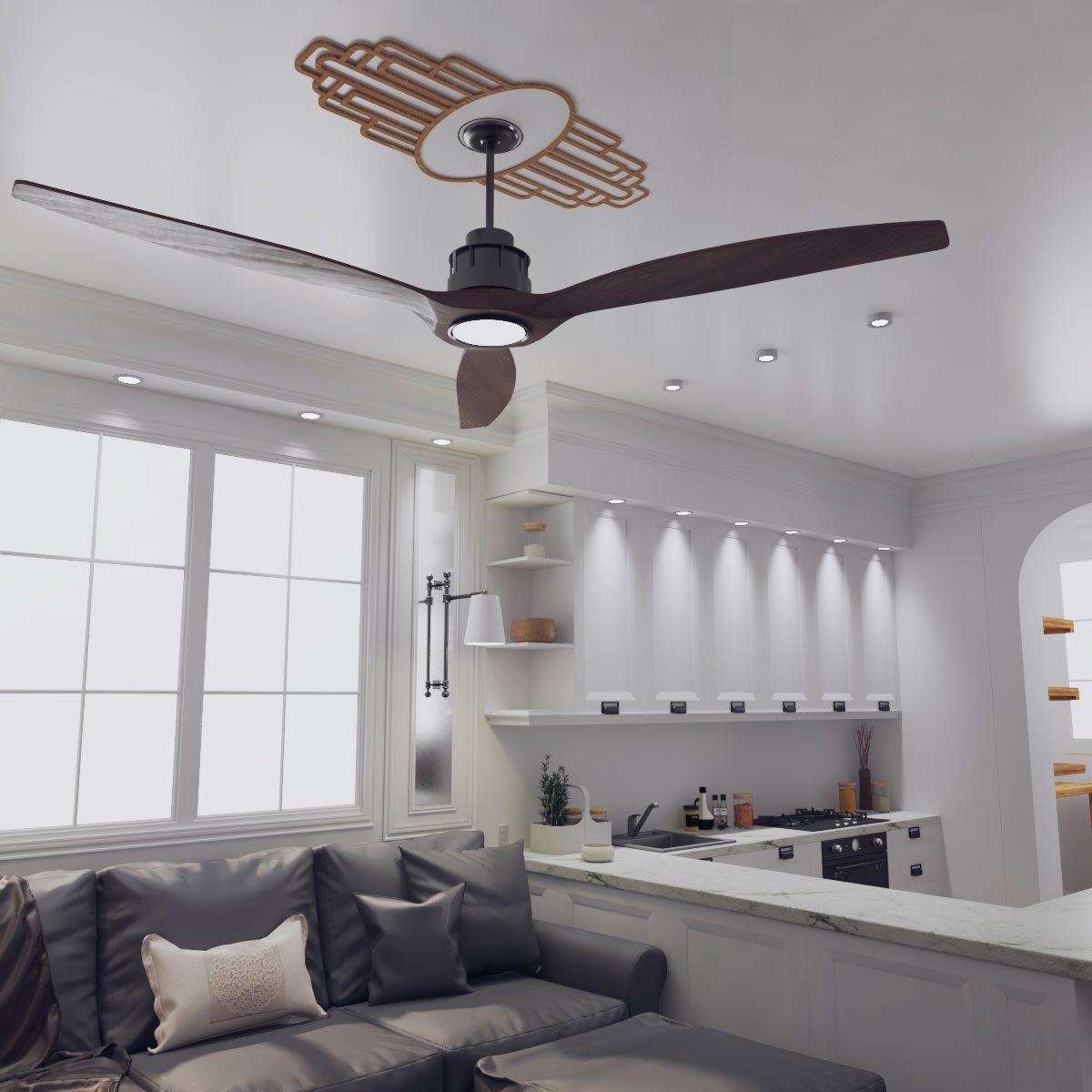 Ekena Millwork CMWP16X08X0250EBRO Ceiling-Medallions - View #8