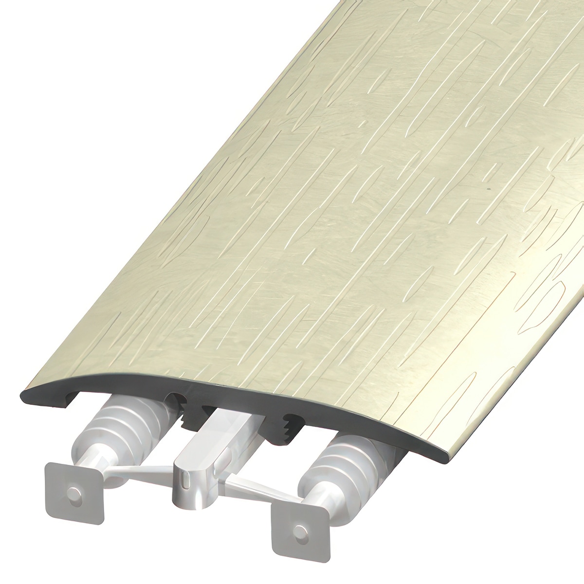 Versatrim SLT-118559 P32 Marmoleum Click Seal Marmoleum Click Seal color Edelweiss 0.25-in T x 2-in W x 94-in L PVC 3-in-1 T-moulding/Reducer/Endcap