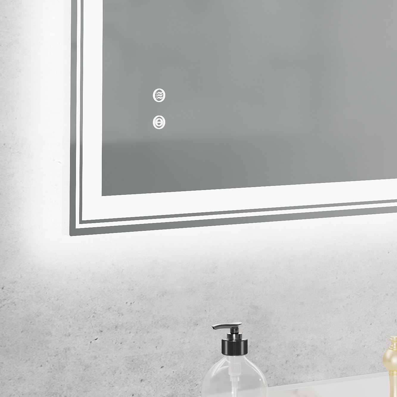 WELLFOR CR-P-S10-2W04MB Framed-Bath-Mirrors - View #5