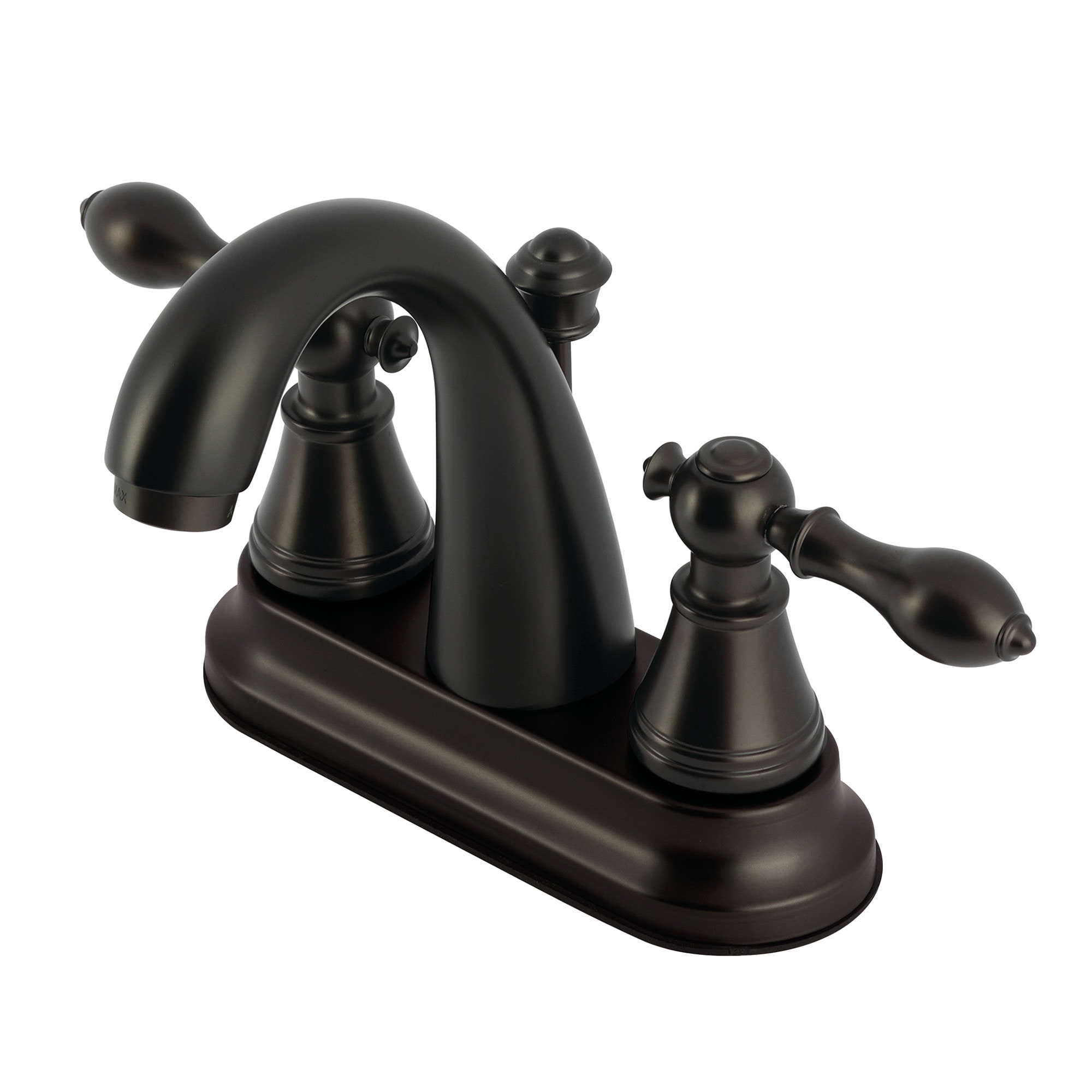 Kingston Brass Georgian Oil-Rubbed Bronze 4-in centerset 2-Handle ...