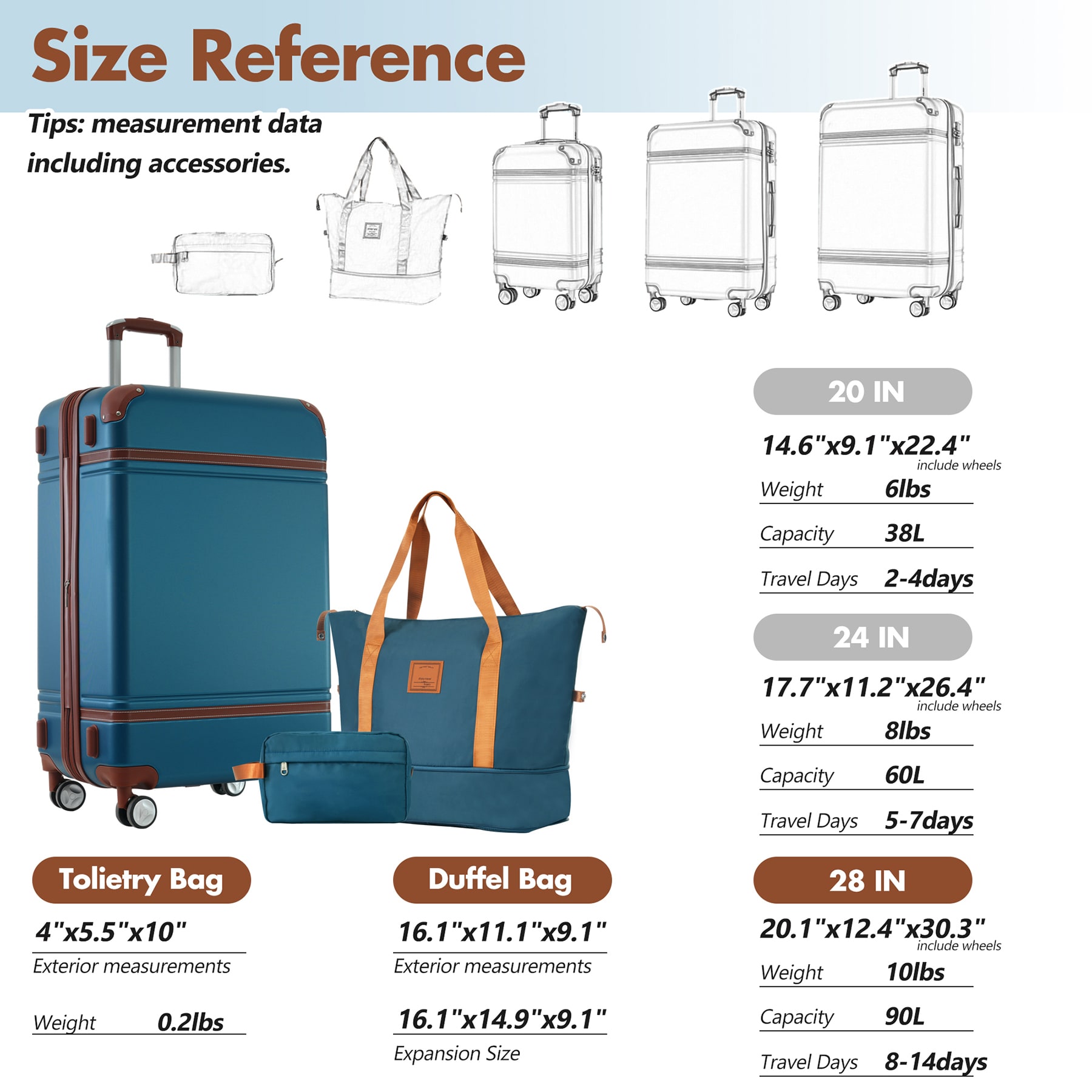 SINOFURN SYD9400006BL Luggage-And-Luggage-Sets - View #13