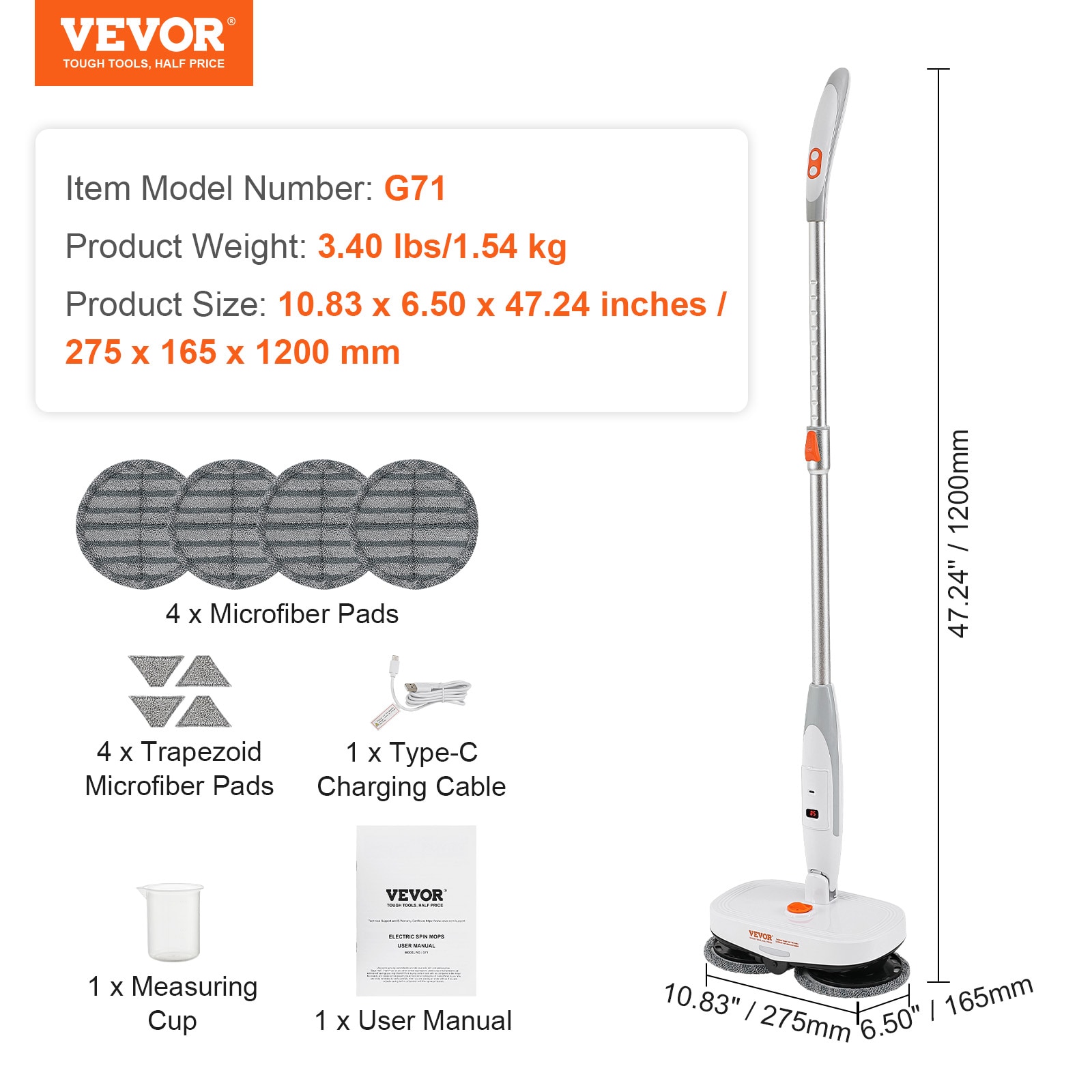 VEVOR DDXZTBWYYSX0Q6IDEV5 Spin-Mops - View #8