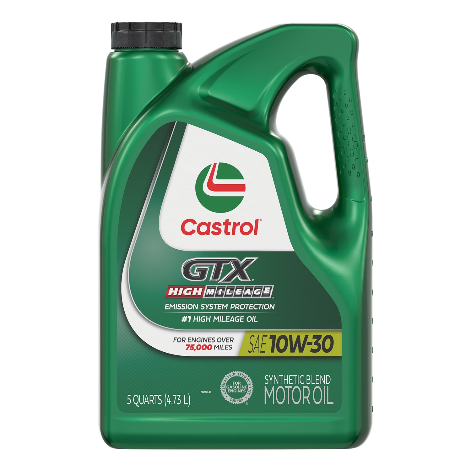 CASTROL GTX High Mileage 10W-30 Synthetic Blend Motor Oil, 5 Quarts ...