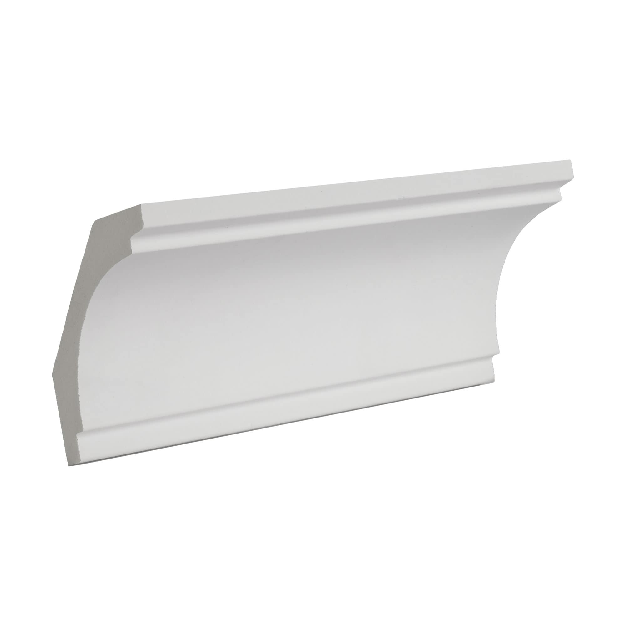 Architectural Products by Outwater 3P5.37.01283 Small Sample 2-3/8-in x 6-in Primed Polyurethane Crown Moulding