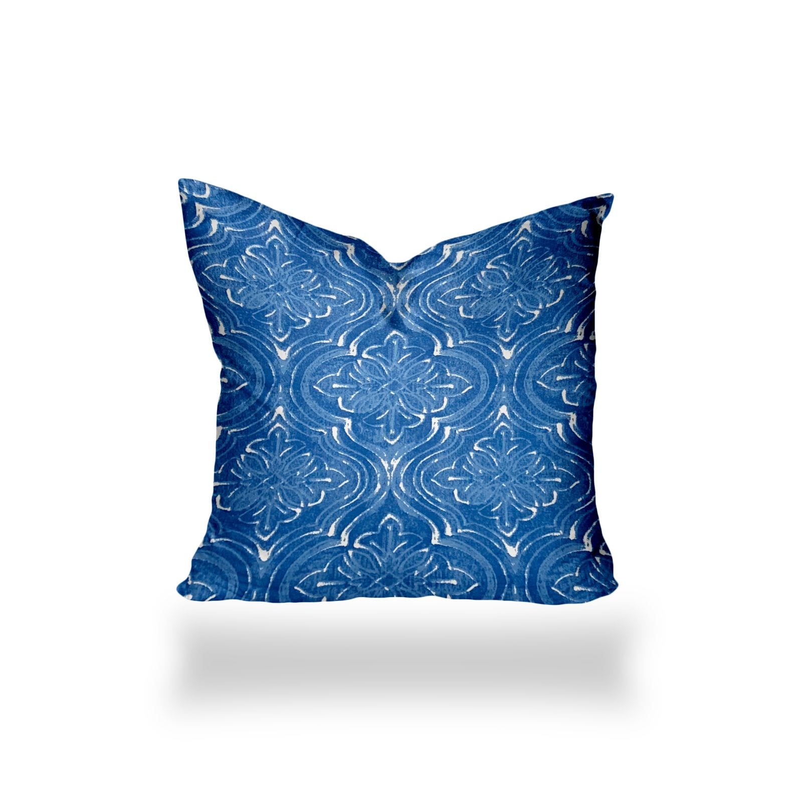 Joita Floral Blue Square Floral Throw Pillow in the Outdoor Decorative ...