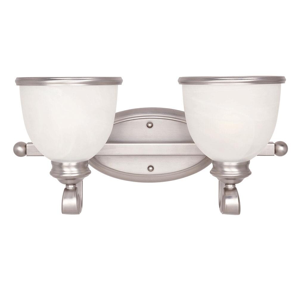  20169786 Shandy 17-in 2-Light Pewter Traditional Vanity Light