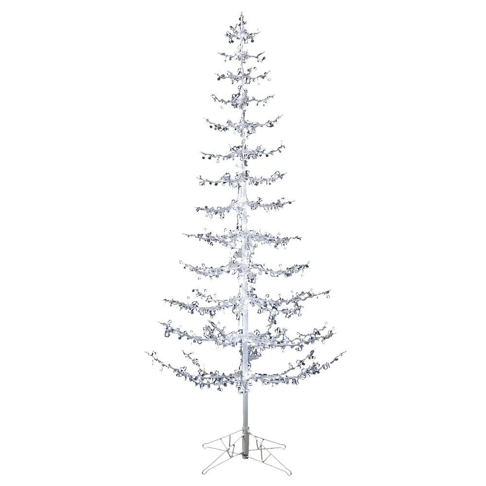 Vickerman G183061LED 6-ft Pre-lit Slim White Artificial Christmas Tree with LED Lights