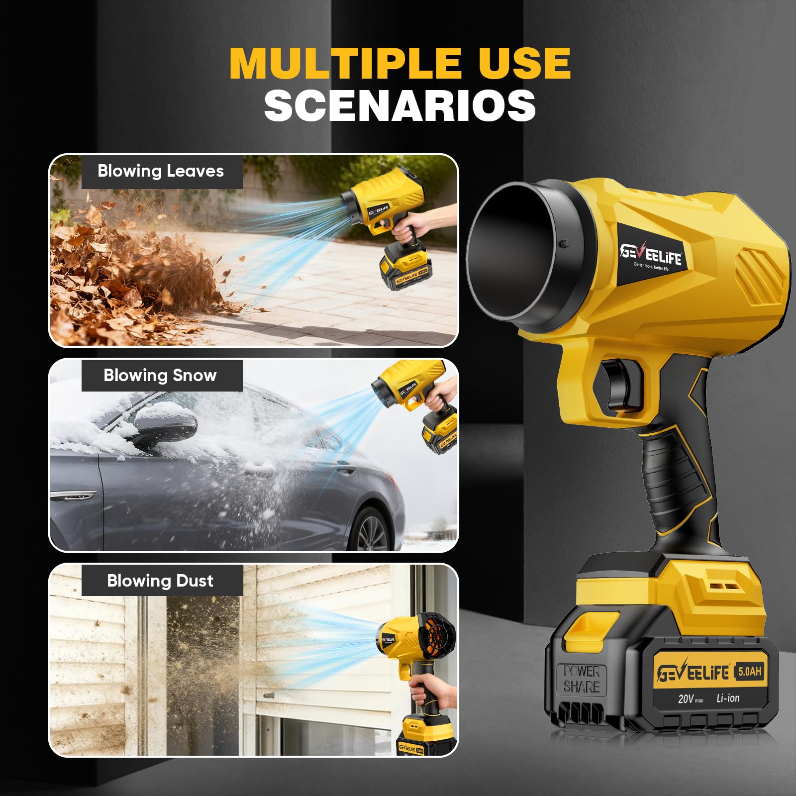 GEVEELIFE DKCYJ-YELLOW Cordless-Electric-Blowers - View #4