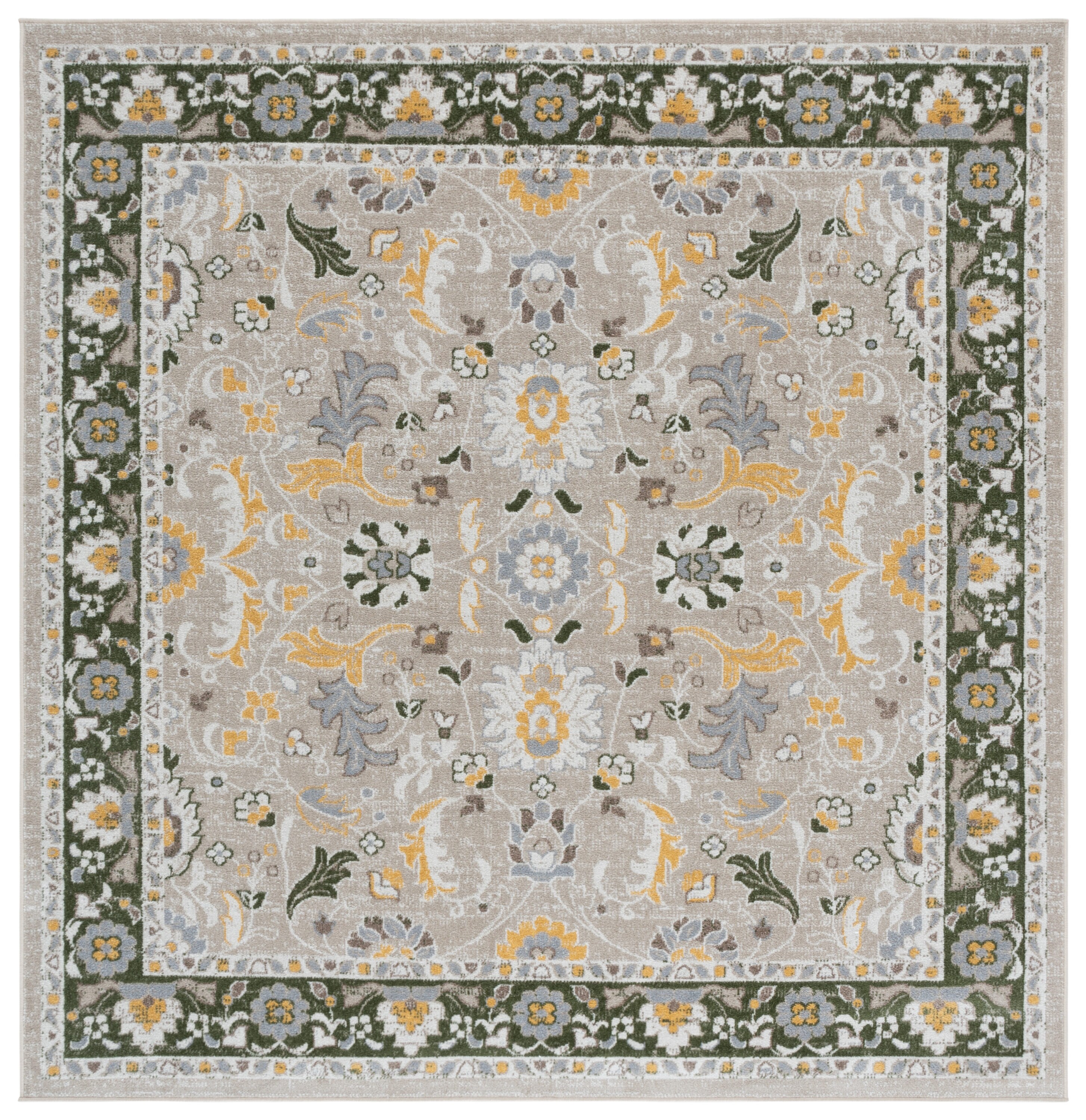 Bayside 120Y Green/Beige 7 X 7 Area Rug