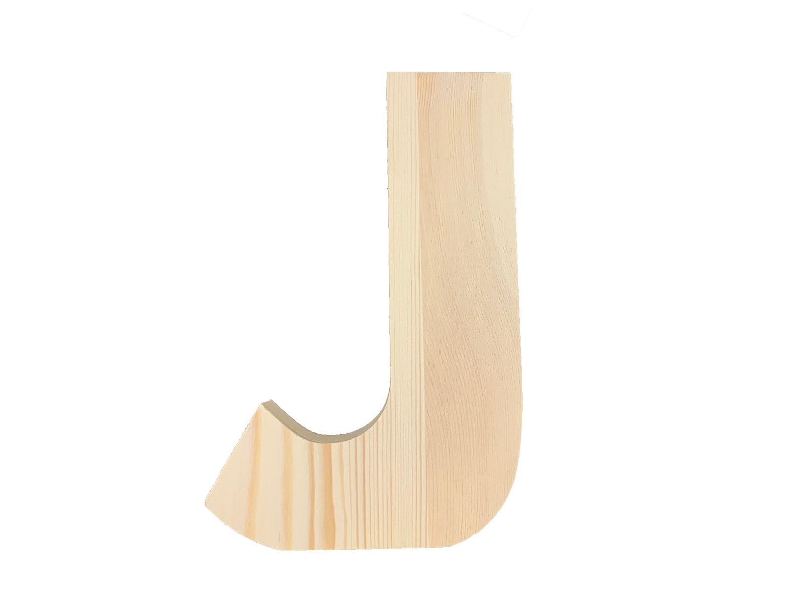 Hampton Art Wooden Letter J 8-in - Unfinished Pine Wood - DIY Craft  Supplies - Brown Color - Letter Cutout in the Craft Supplies department at