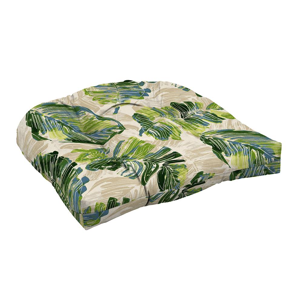 green garden seat pads