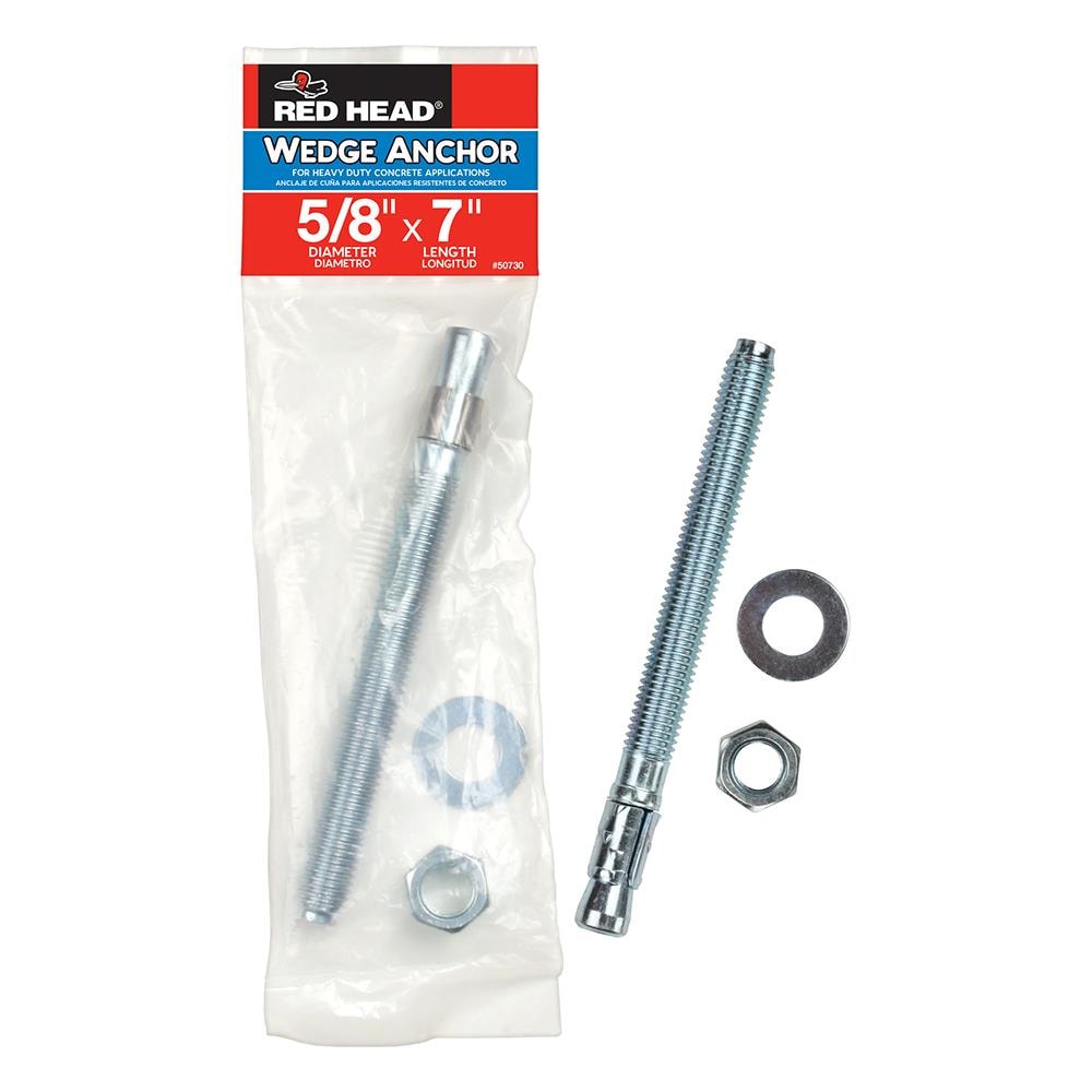 Red Head 50730 5/8-in x 7-in Concrete Wedge Anchors (