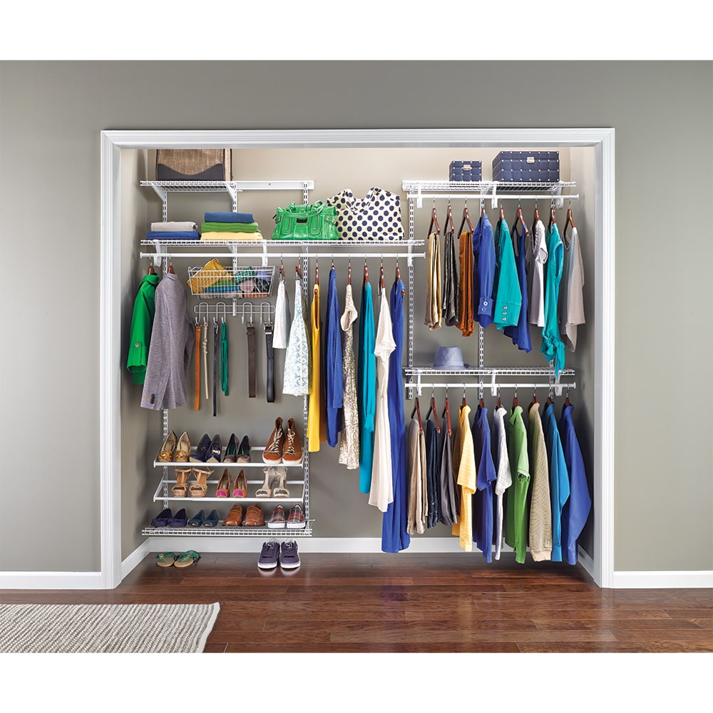 ClosetMaid 84-in White Adjustable Shelving Upright in the Wire Closet ...