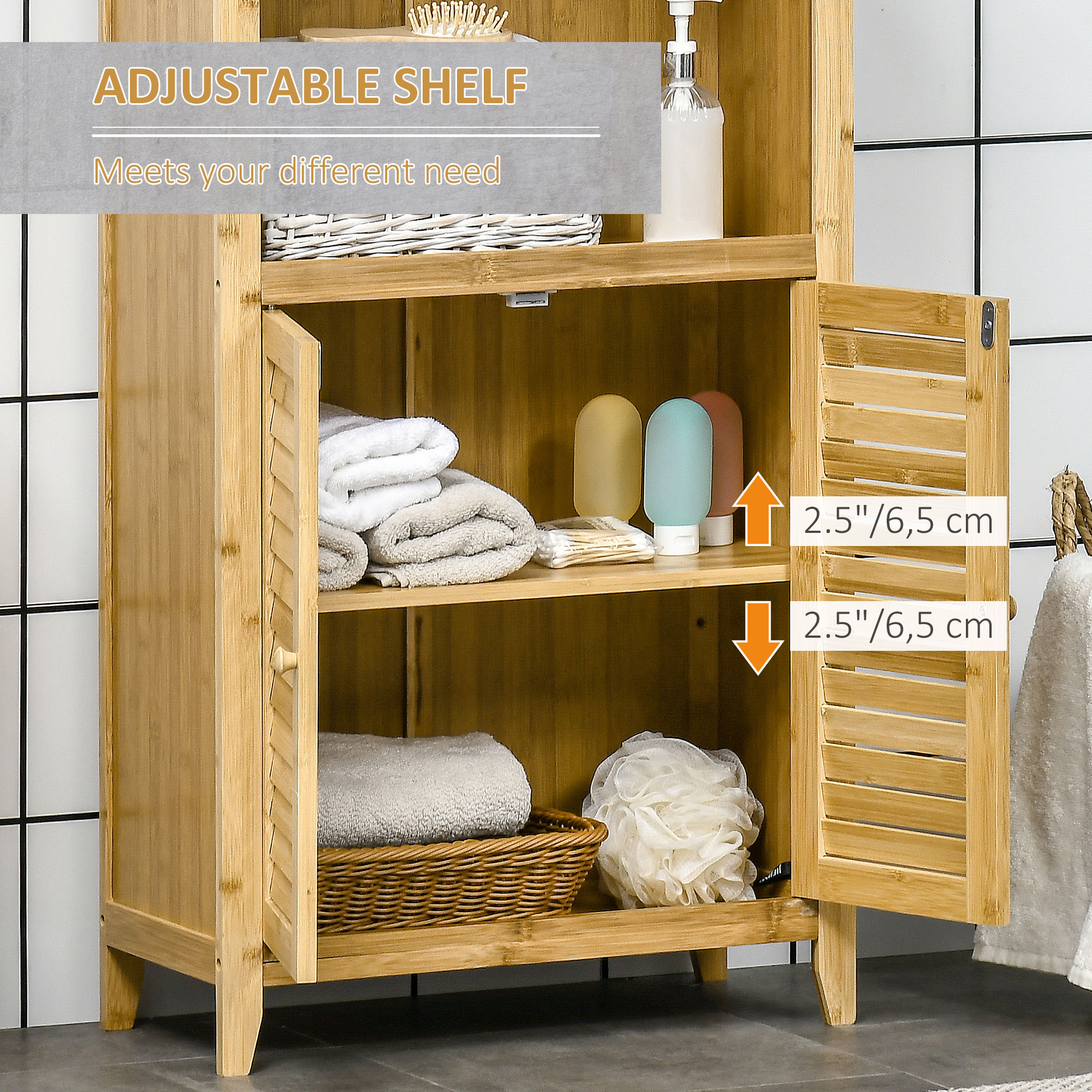 HomCom 834-287 Linen-Cabinets - View #8